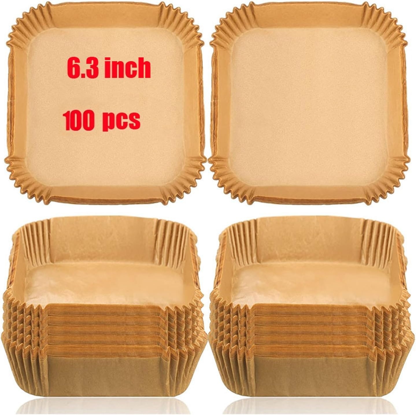 Kitchen Baking Paper - Mess-Free Disposable Square Air Fryer Paper