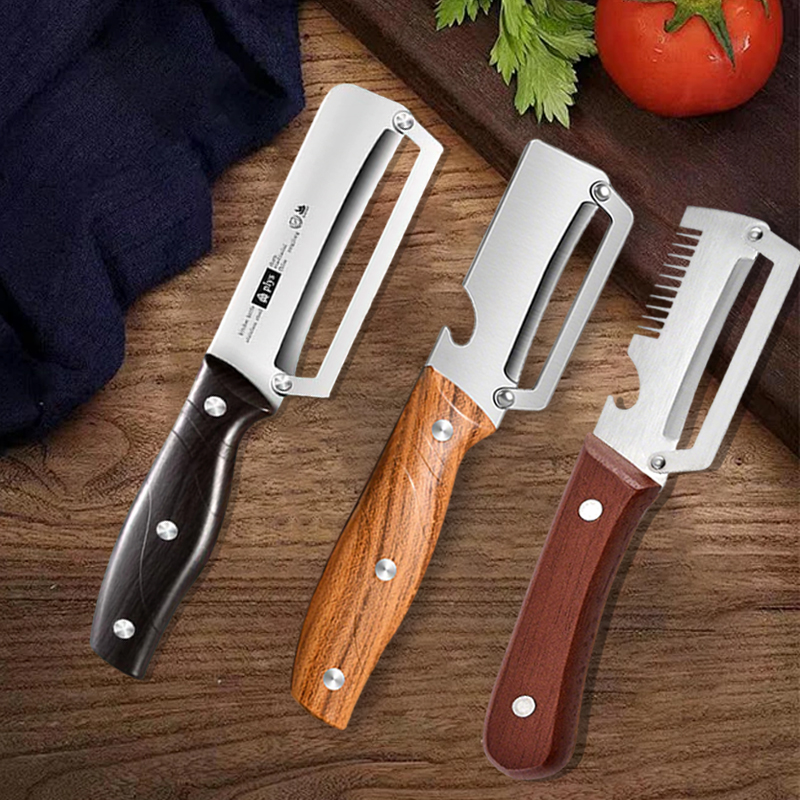 Kitchen Jobs - Stainless Steel KItchen Peeler 3-in-1 Multi-Functional