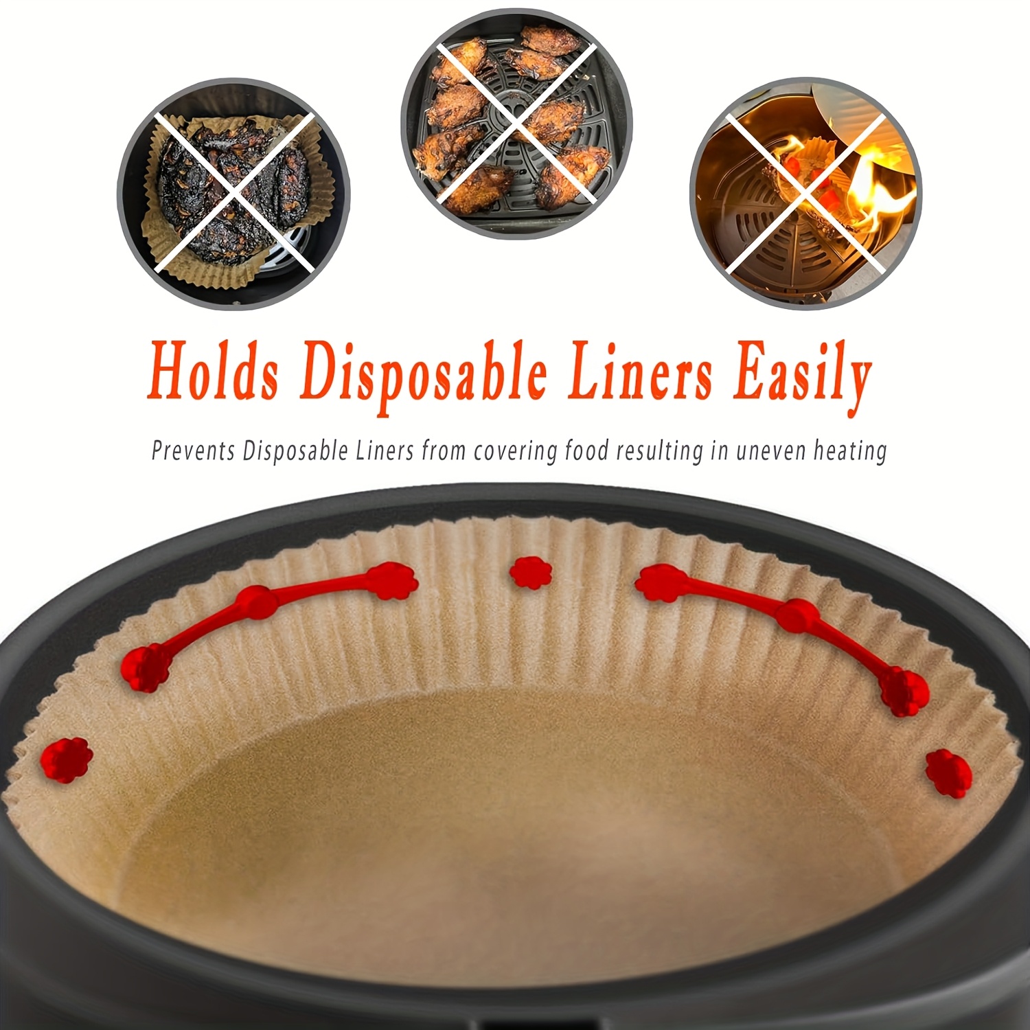 1/2Set Air Fryer Magnet Silico - đánh giá và giá Kitchen Baking Paper