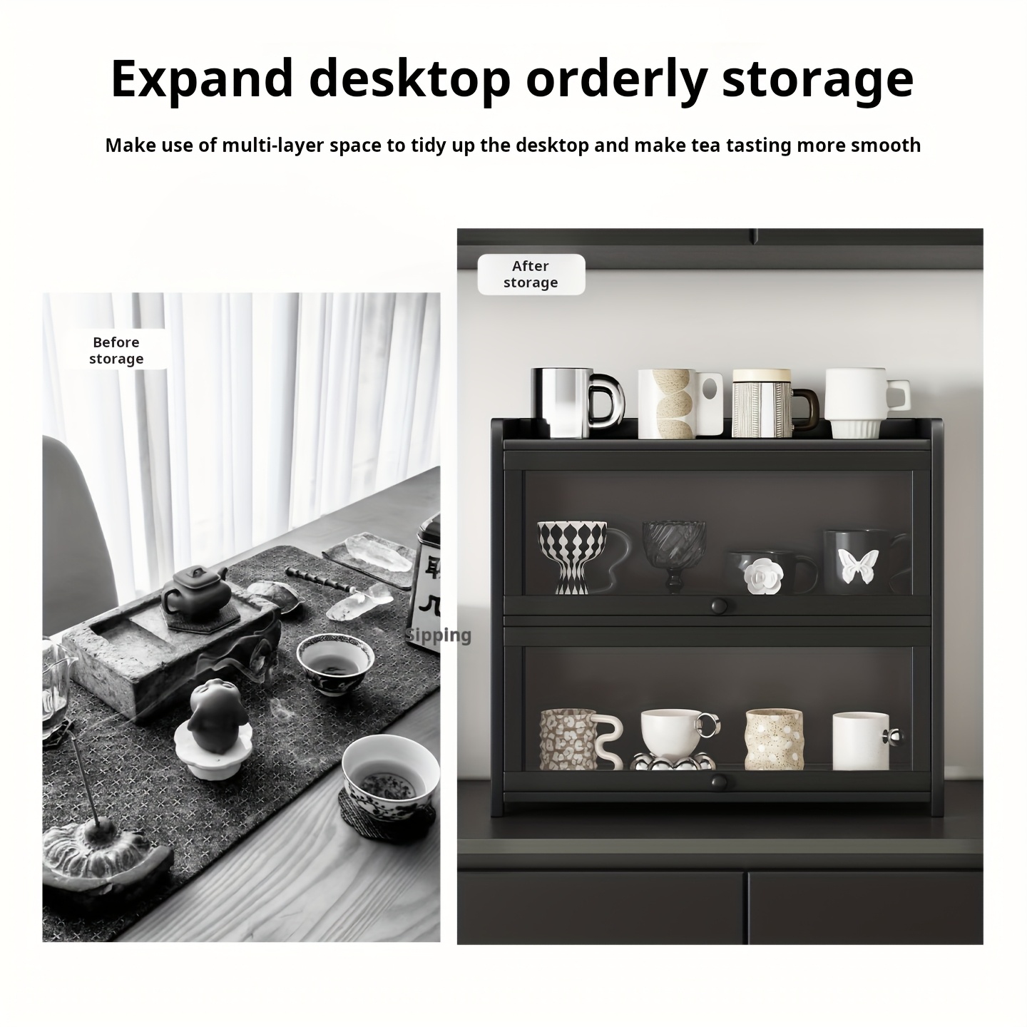 Black Double-layer Storage Cab - đánh giá và giá Kitchen Jobs