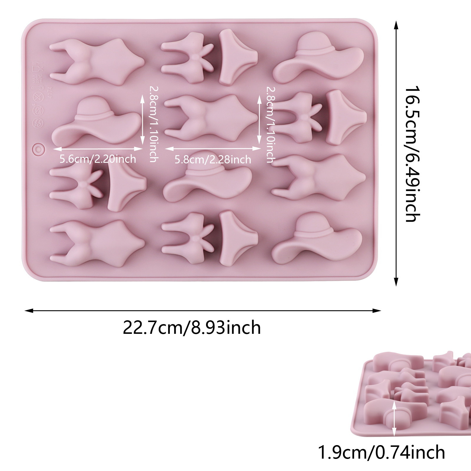 A Summer-Themed Beach Bikini M - đánh giá và giá Kitchen Baking Molds