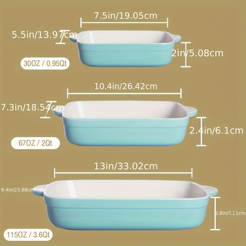 Sweejar Ceramic Baking Dish, N - đánh giá và giá Kitchen Baking Pan Set
