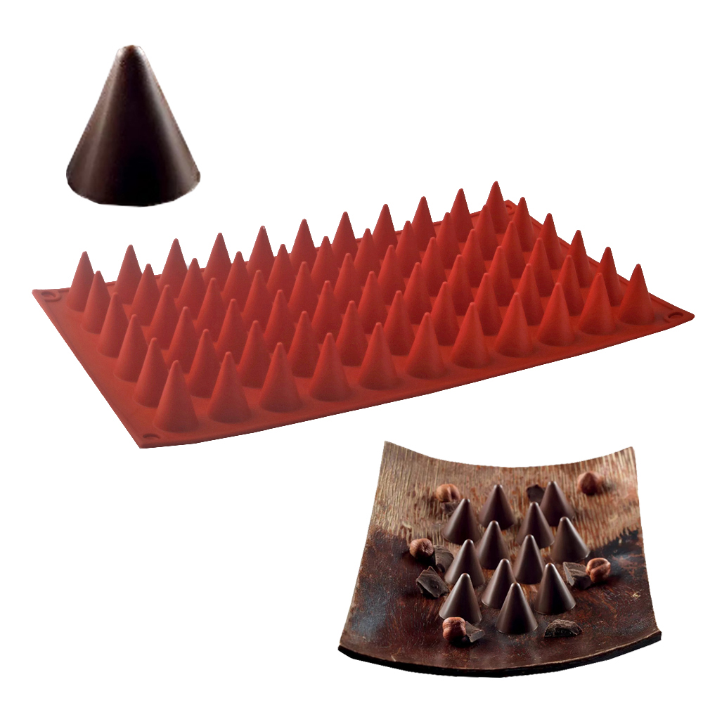 66-Cells Cone Chocolate Baking - đánh giá và giá Kitchen Baking Molds