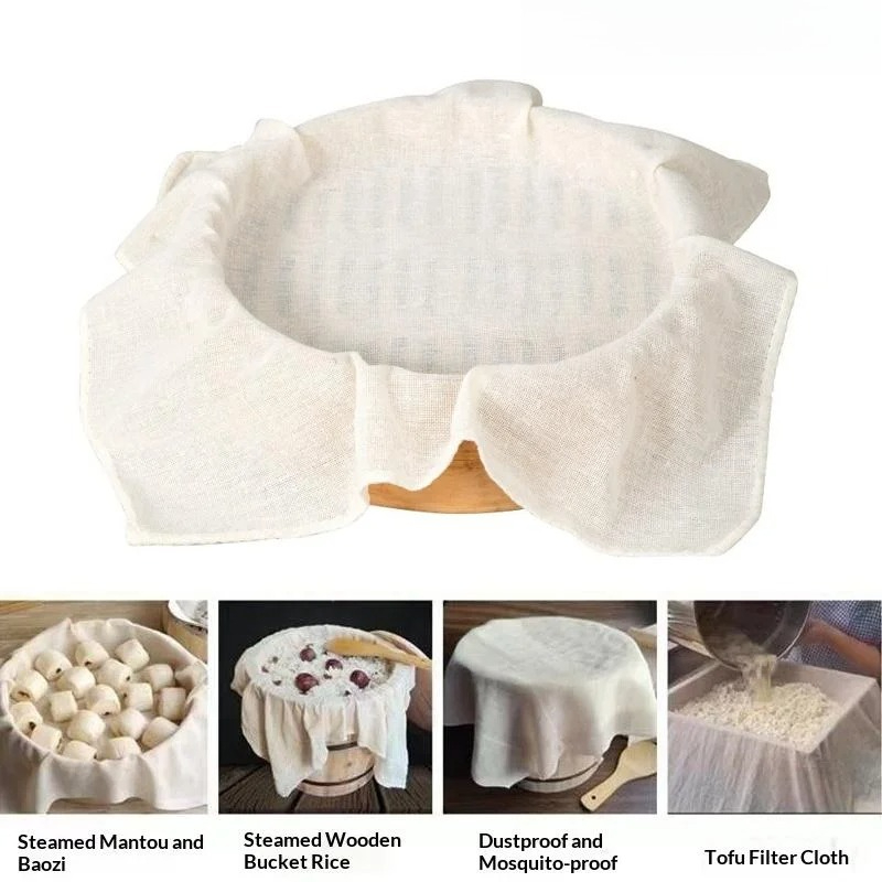 3Pcs Pure Round Cotton Steamer - đánh giá và giá Kitchen Baking Mat