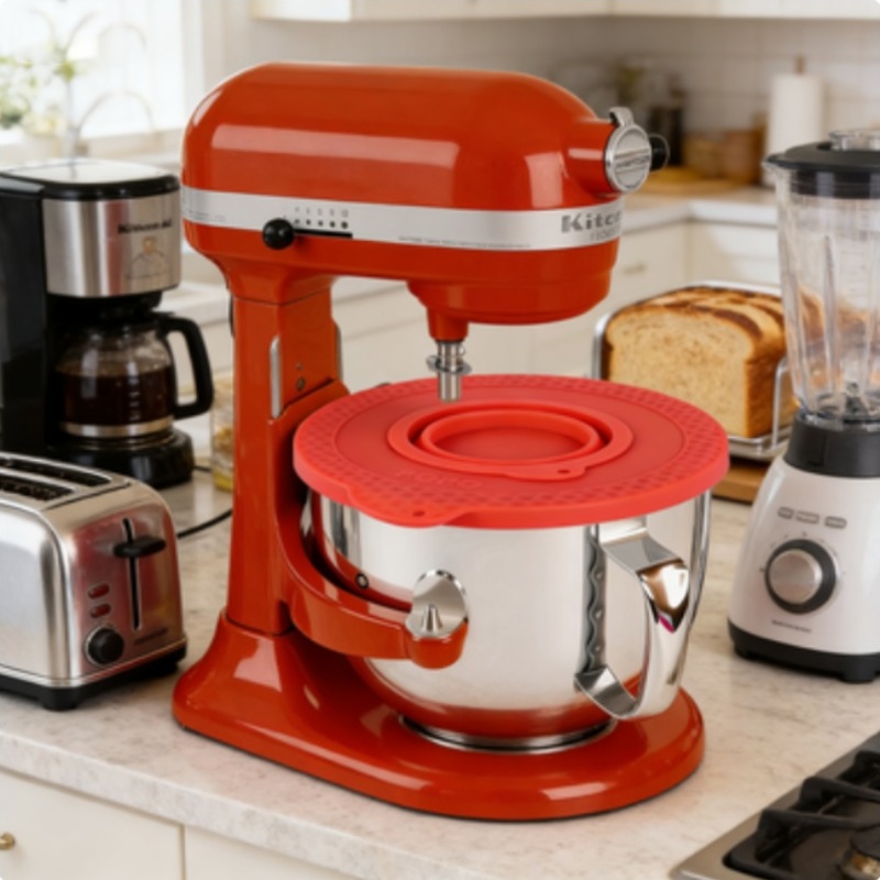 Silicone Mixer Bowl Cover Comp - đánh giá và giá Kitchen Aid Baking Lid