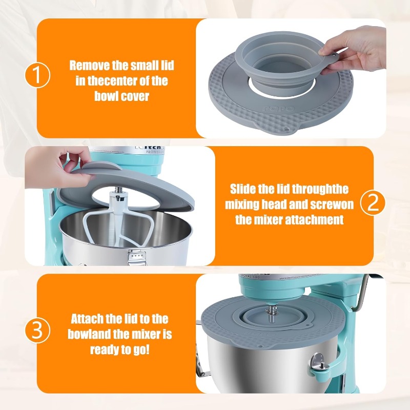 Silicone Mixer Bowl Cover Comp - đánh giá và giá Kitchen Aid Baking Lid