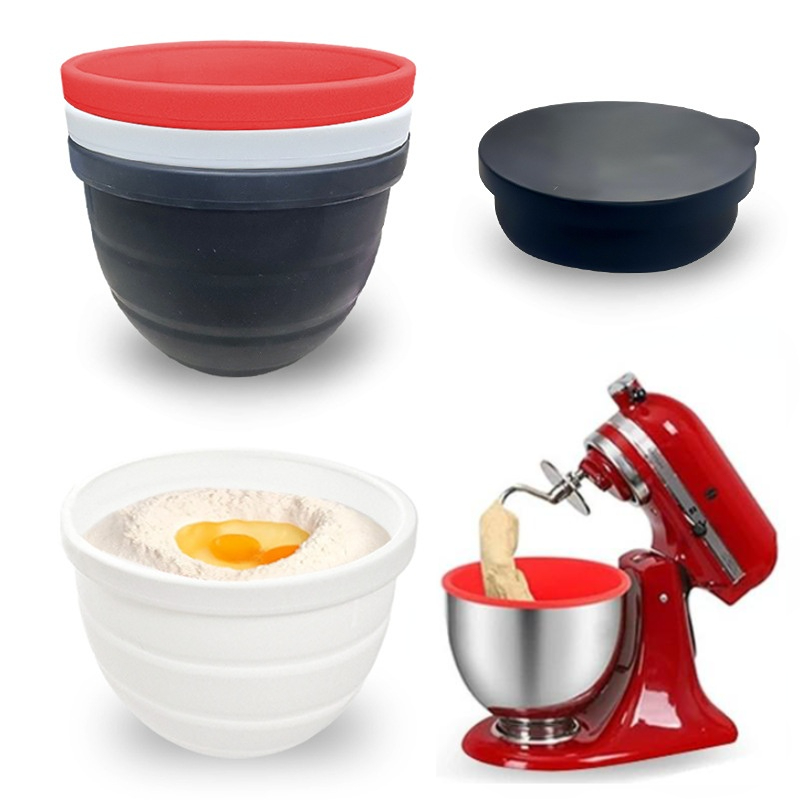 Foldable Silicone Bowl With Li - đánh giá và giá Kitchen Aid Baking Lid