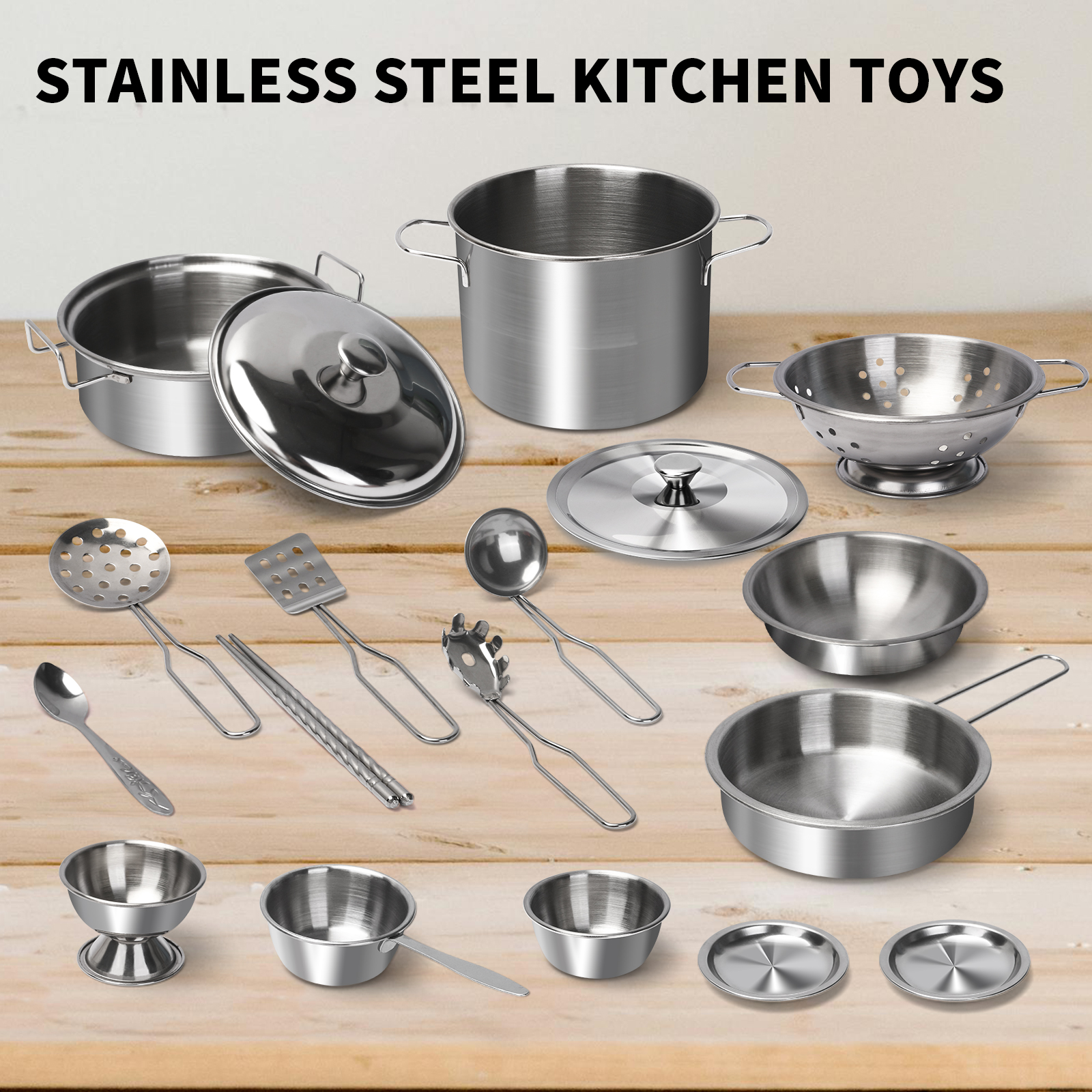 Stainless Steel Kids Kitchen T - đánh giá và giá Kitchen Baking Pan Set