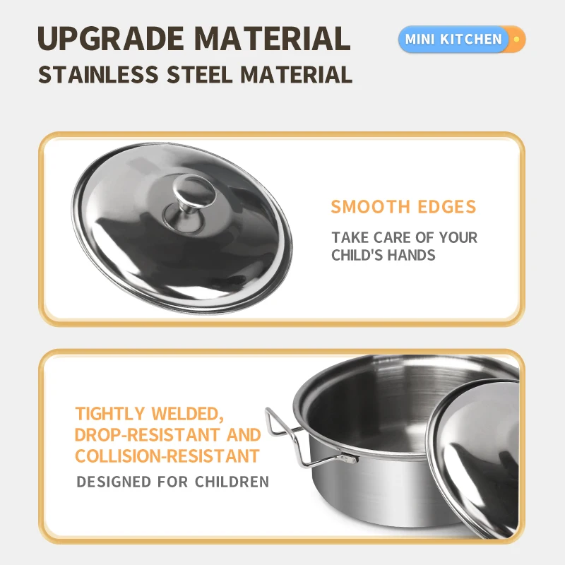 Stainless Steel Kids Kitchen T - đánh giá và giá Kitchen Baking Pan Set