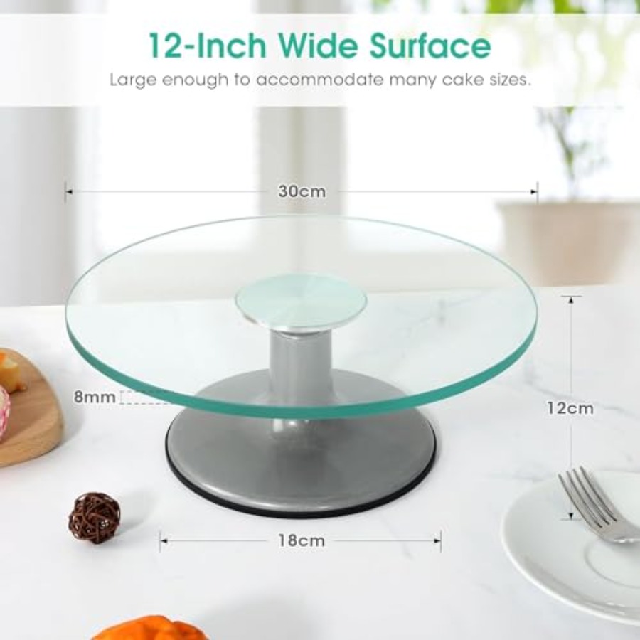 Cake Turntable 12 Inch Cake St - đánh giá và giá Offset Spatula Set