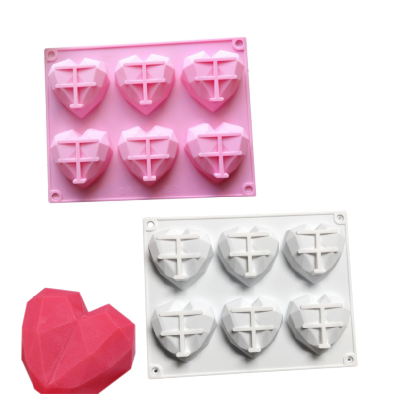 3D 6 Cavity Diamond Love Silic - đánh giá và giá Kitchen Baking Store