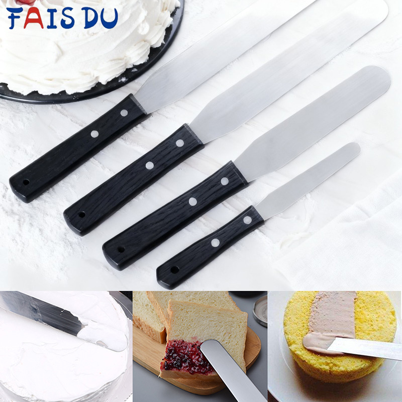 4PCS Straight&Offset Cake Icin - đánh giá và giá Offset Spatula Set