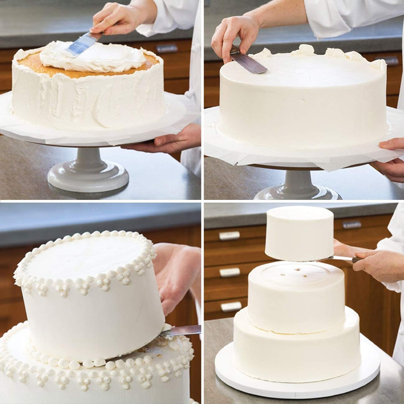 4PCS Straight&Offset Cake Icin - đánh giá và giá Offset Spatula Set