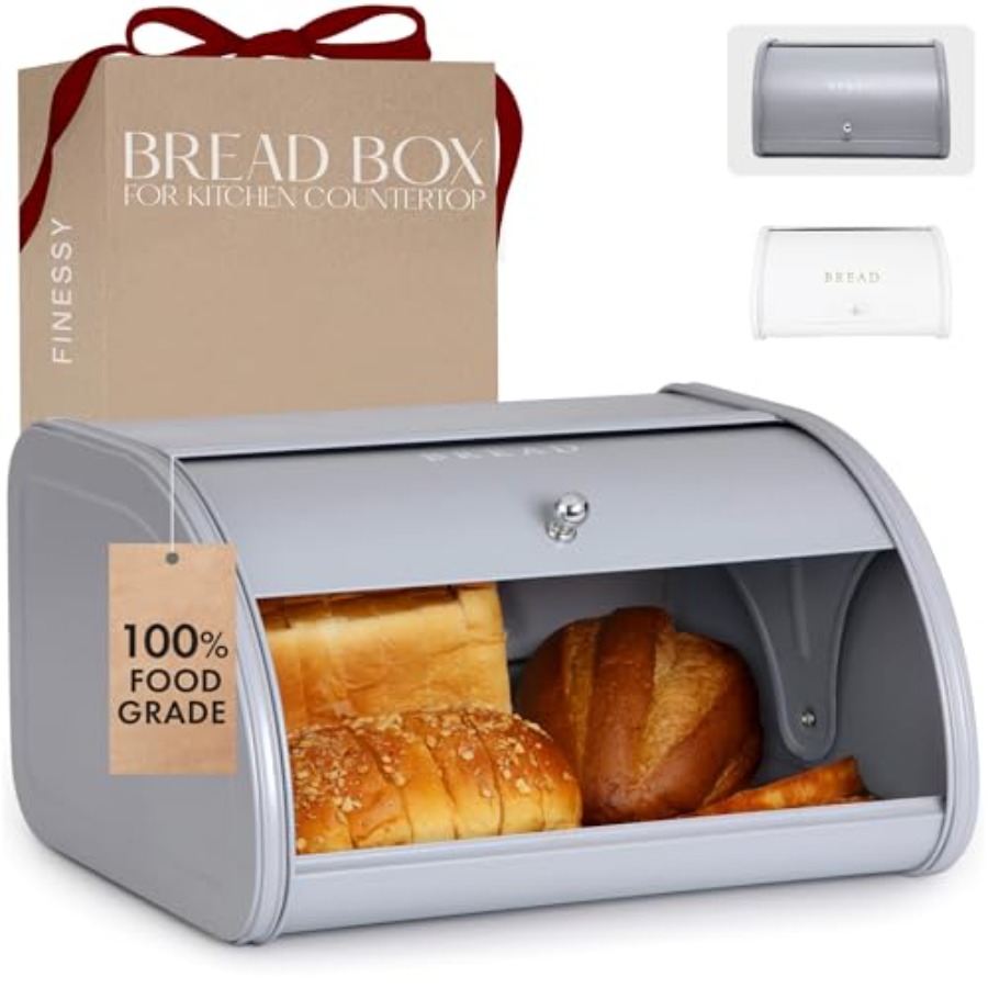 Modern Metal Bread Box for Kit - đánh giá và giá Kitchen Baking Mat
