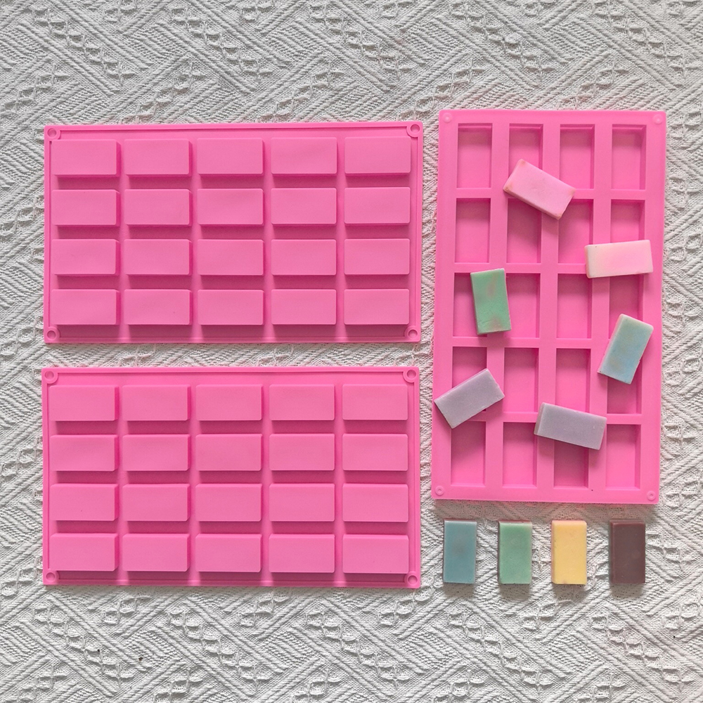 1pc 20 cavity rectangular sili - đánh giá và giá Kitchen Baking Molds