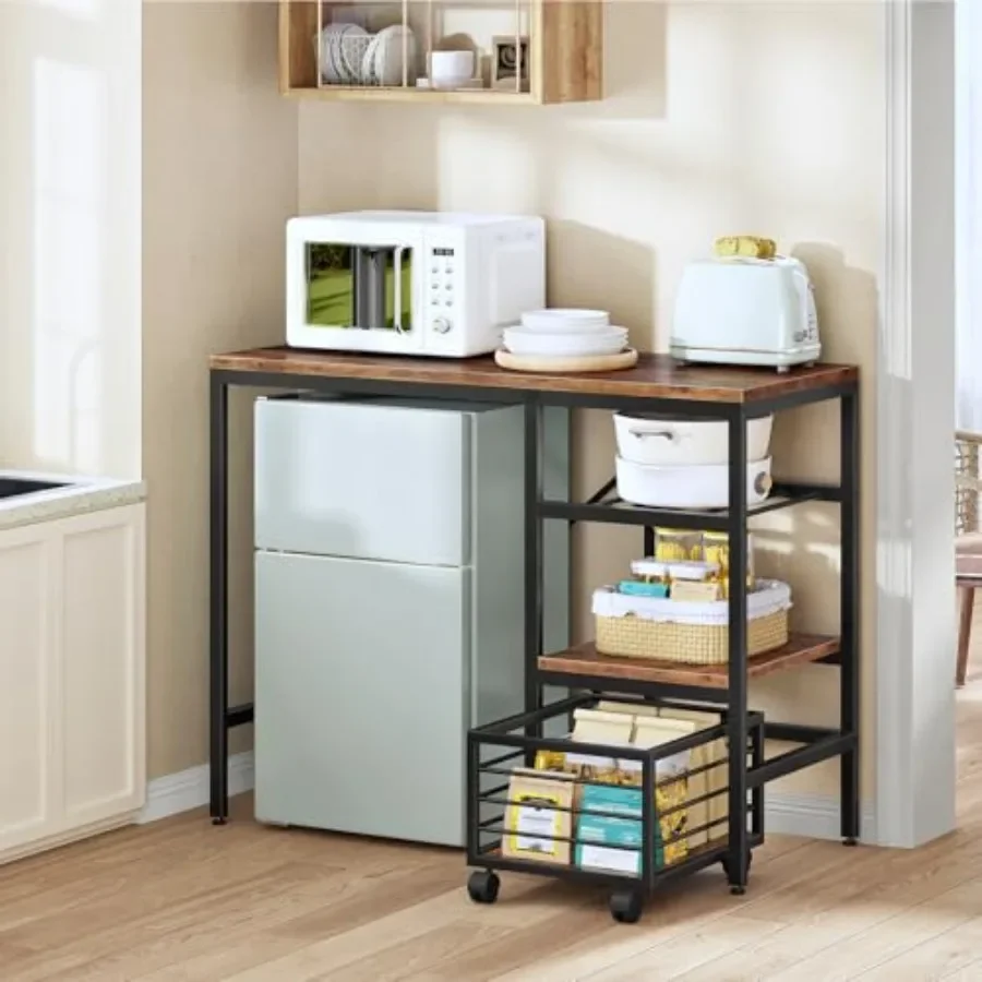 Mini Fridge Stand for Kitchen  - đánh giá và giá Kitchen Baker