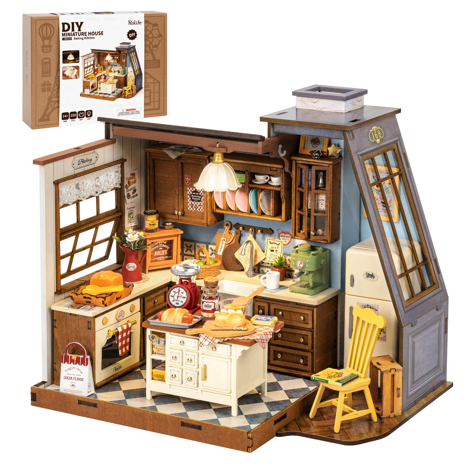 Rolife DIY Miniature House Kit - đánh giá và giá Baking Kitchen Rolife
