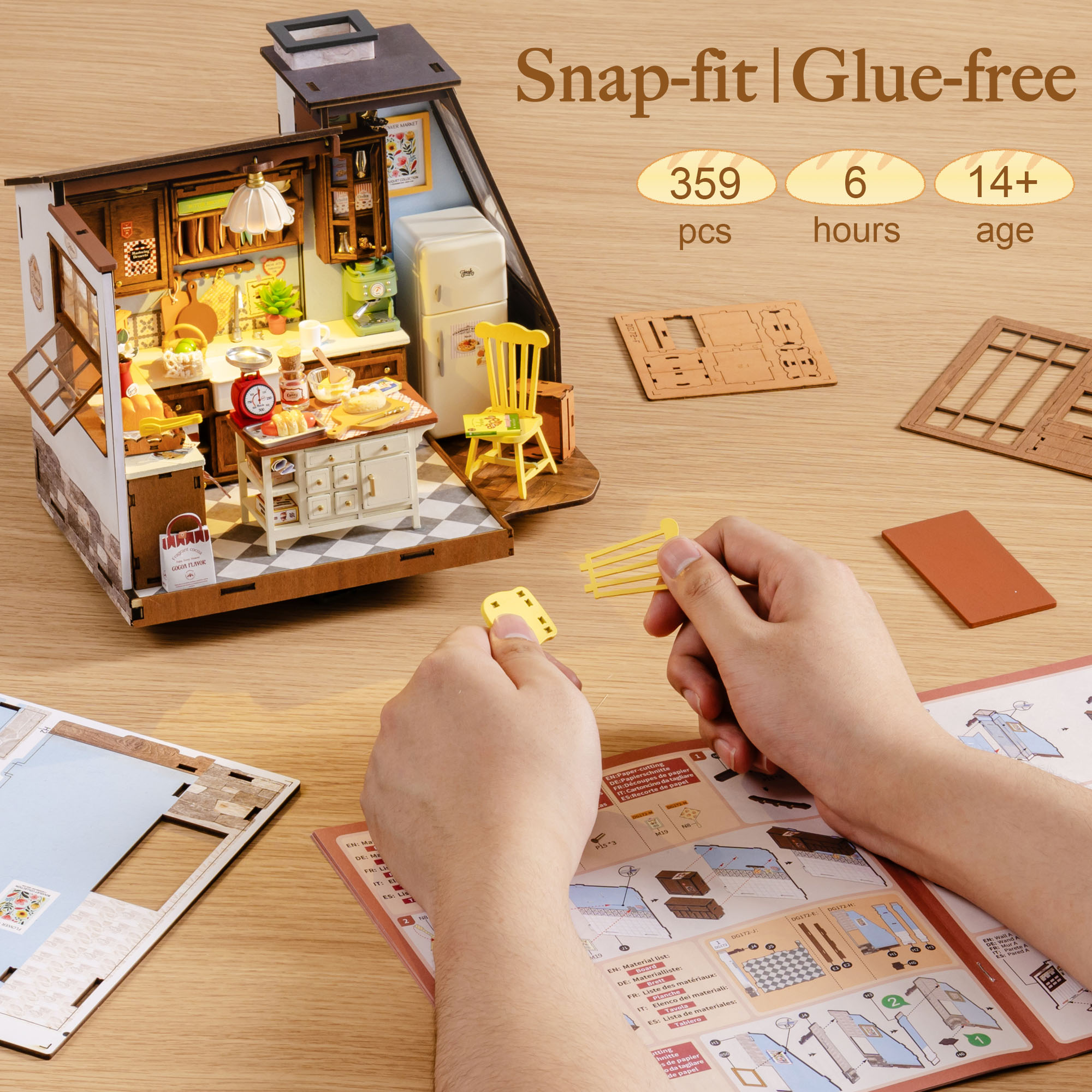 Rolife DIY Miniature House Kit - đánh giá và giá Baking Kitchen Rolife