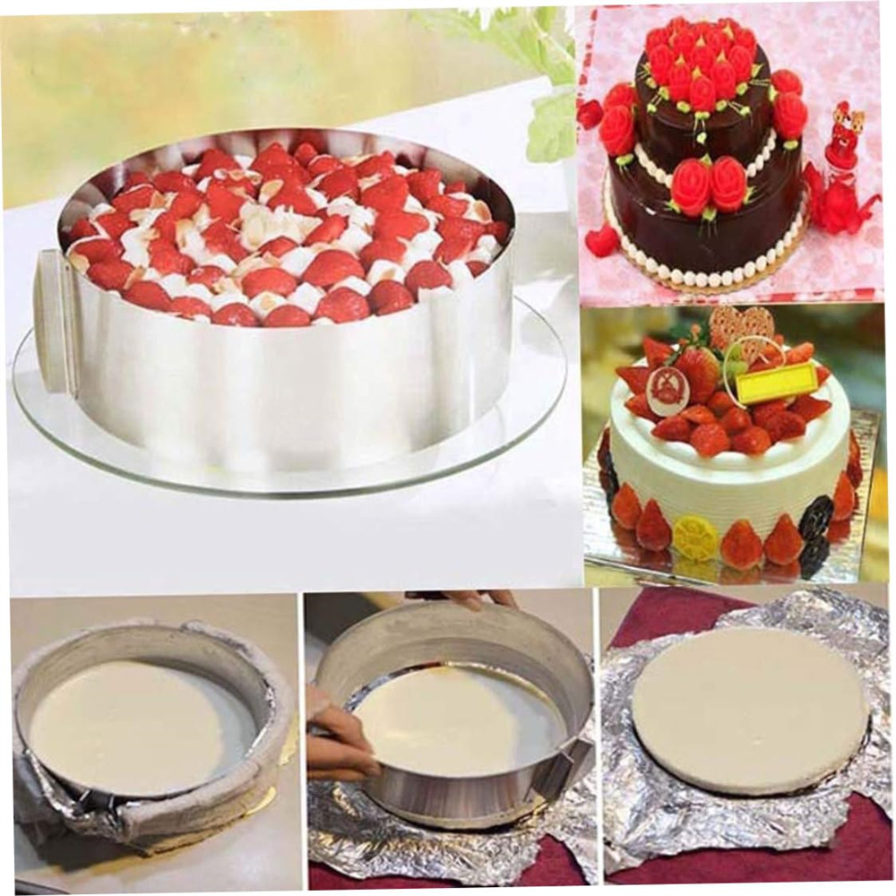 1pc Adjustable Cake Ring Mold  - đánh giá và giá Offset Spatula Set