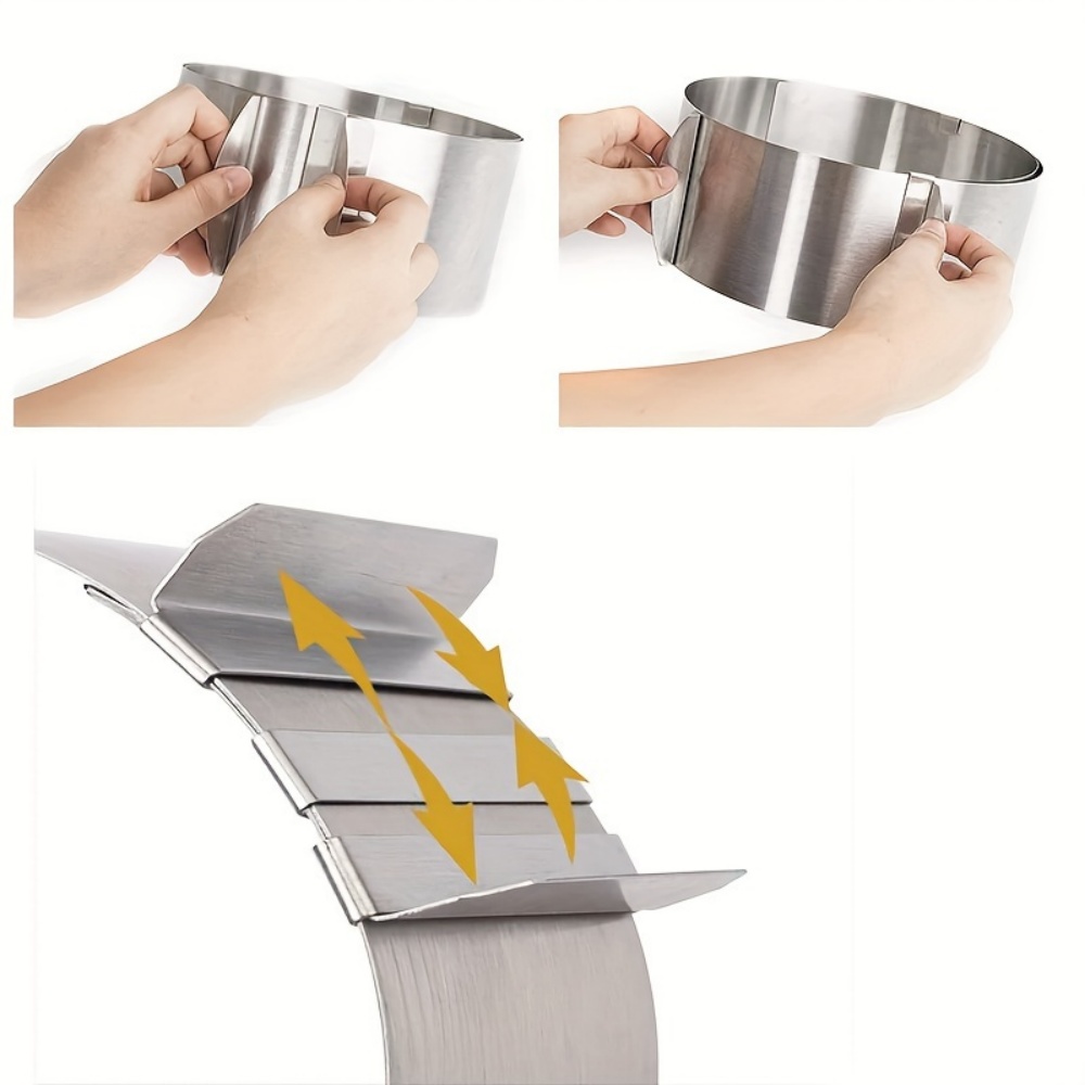 1pc Adjustable Cake Ring Mold  - đánh giá và giá Offset Spatula Set
