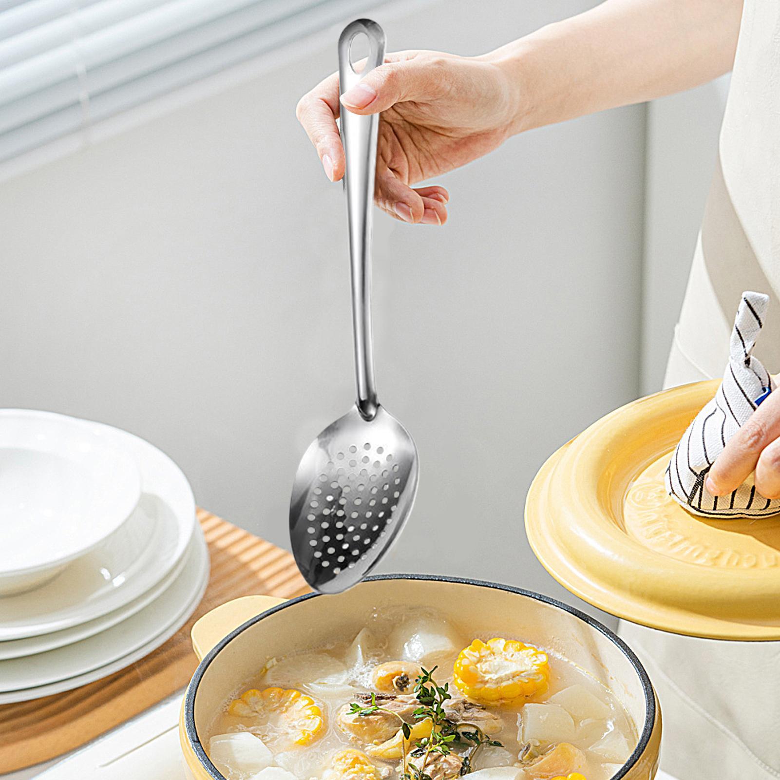 New Metal Slotted Spoon Stainl - đánh giá và giá Offset Spatula Set