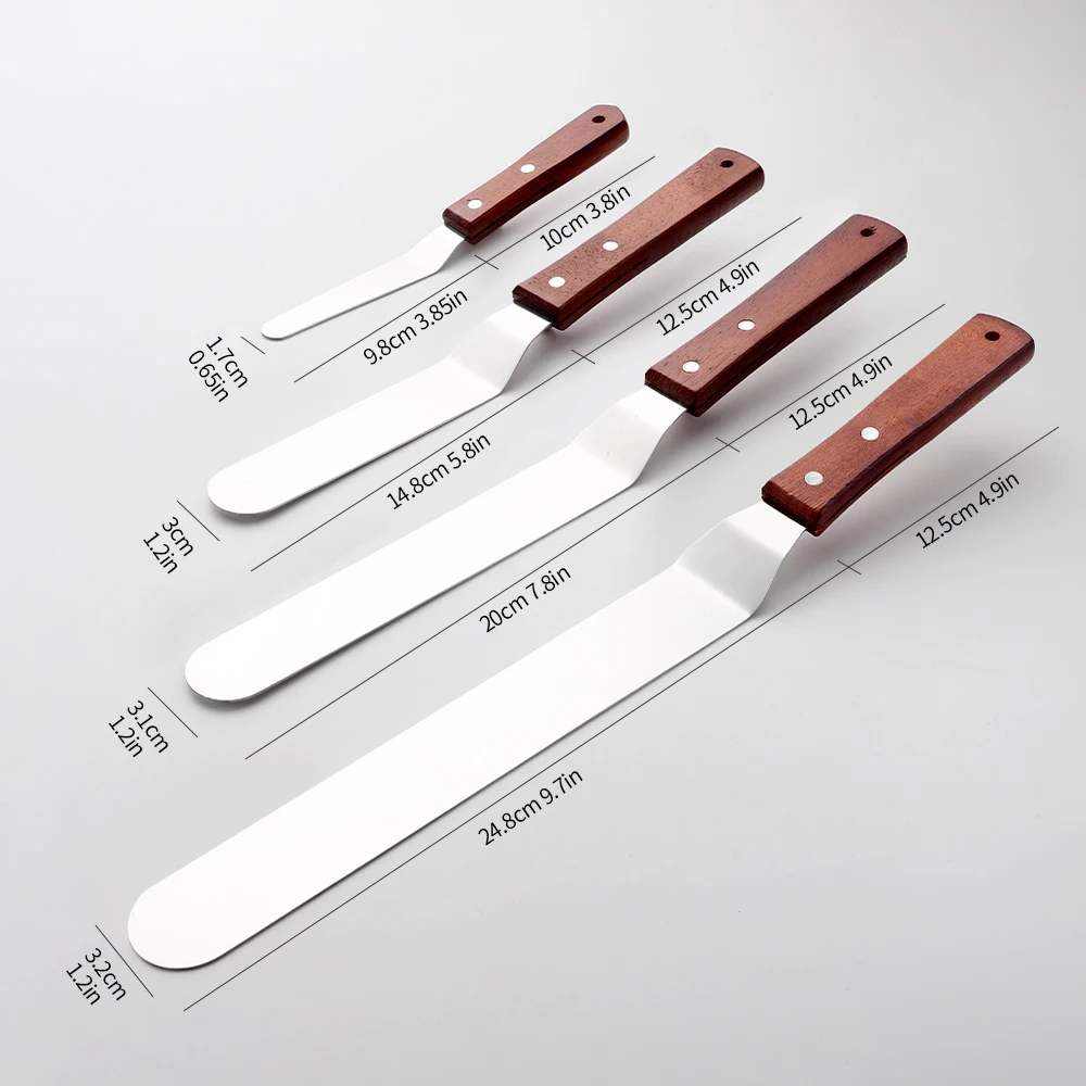 4/6/8/10 Inch Icing Spatula, S - đánh giá và giá Offset Spatula Set