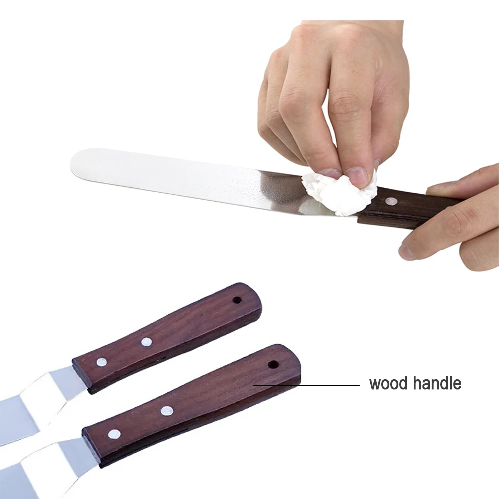 4/6/8/10 Inch Icing Spatula, S - đánh giá và giá Offset Spatula Set