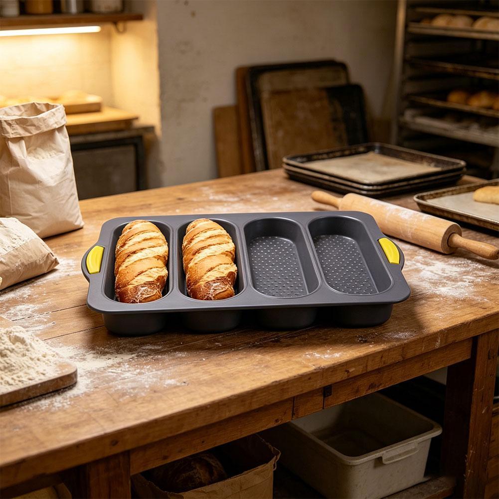 4-cavity Silicone Bread Loaf P - đánh giá và giá Kitchen Baking Store