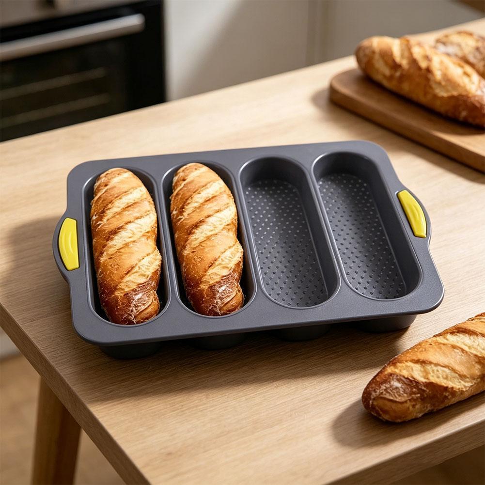 4-cavity Silicone Bread Loaf P - đánh giá và giá Kitchen Baking Store