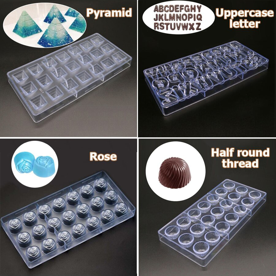 24 Styles Available Plastic Ch - đánh giá và giá Kitchen Baking Molds