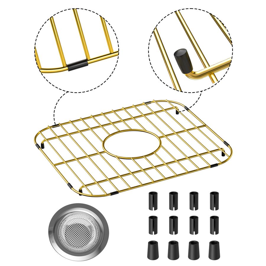 Pack of Gold Metal Kitchen Sin - đánh giá và giá Kitchen Baking Center