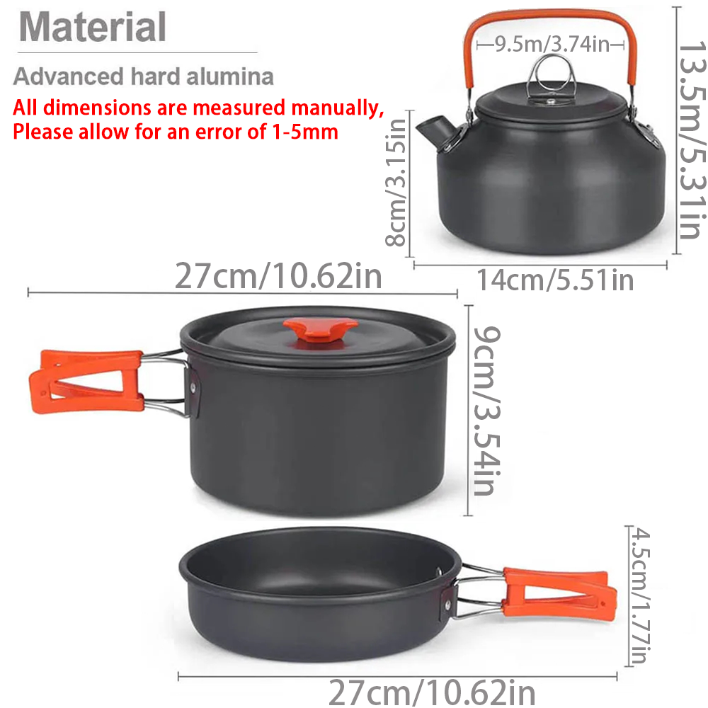 1pcs/1set Camping Cookware Kit - đánh giá và giá Kitchen Baking Pan Set