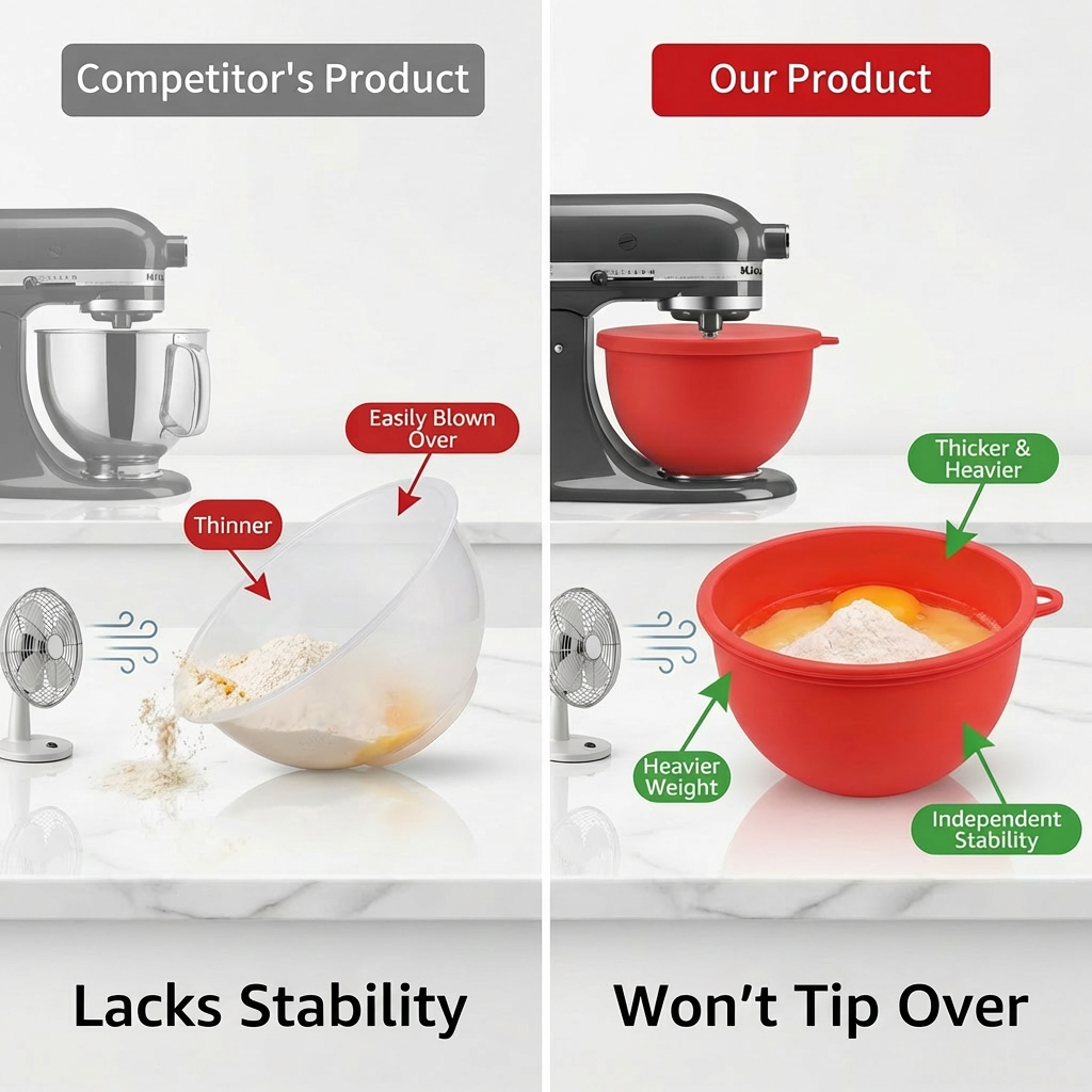 Silicone Bowl With Lids for Ki - đánh giá và giá Kitchen Aid Baking Lid