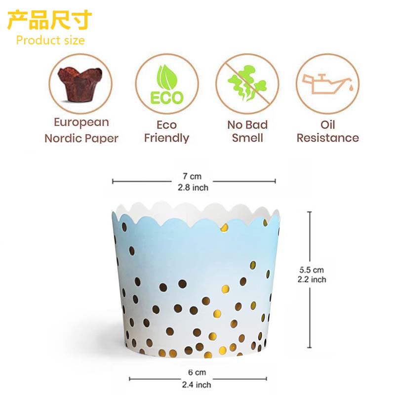 50Pcs Gold Dots Paper Baking C - đánh giá và giá Kitchen Baking Paper