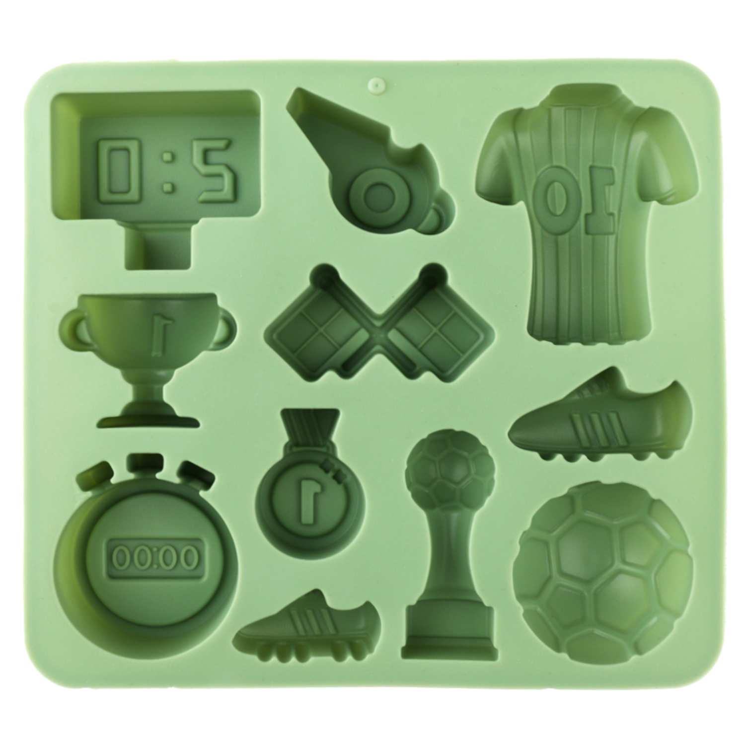 1 Green Football-Themed Silico - đánh giá và giá Kitchen Baking Molds