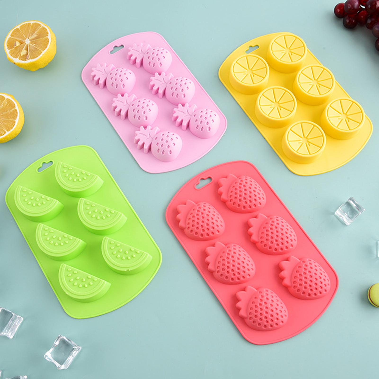 6 Cavity Fruit Shaped Silicone - đánh giá và giá Kitchen Baking Molds