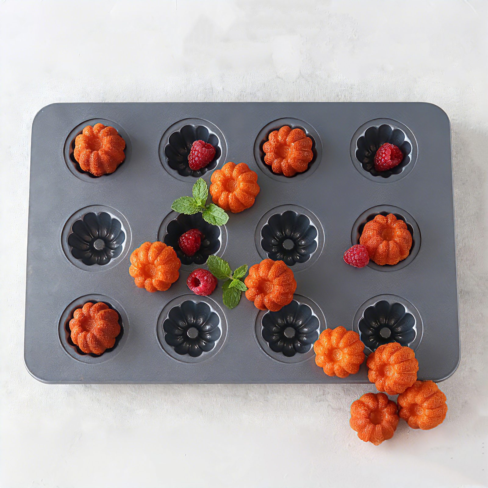 12-Cavity Mini Kouglof Baking  - đánh giá và giá Bread Baking Kitchen Utensils