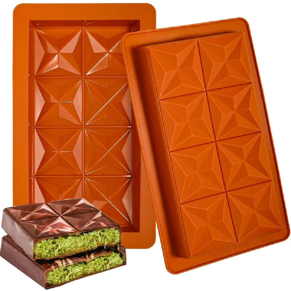 Chocolate Bar Mold - Non-Stick - đánh giá và giá Kitchen Baking Molds