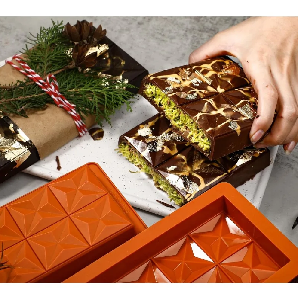 Chocolate Bar Mold - Non-Stick - đánh giá và giá Kitchen Baking Molds
