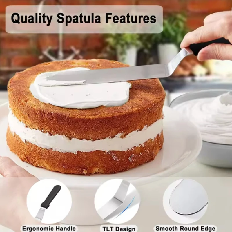 Icing Spatula Angled Stainless - đánh giá và giá Offset Spatula Set