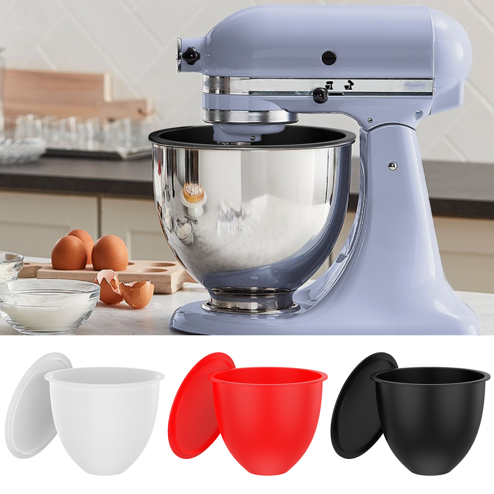 Silicone Bowl With Lids Includ - đánh giá và giá Kitchen Aid Baking Lid