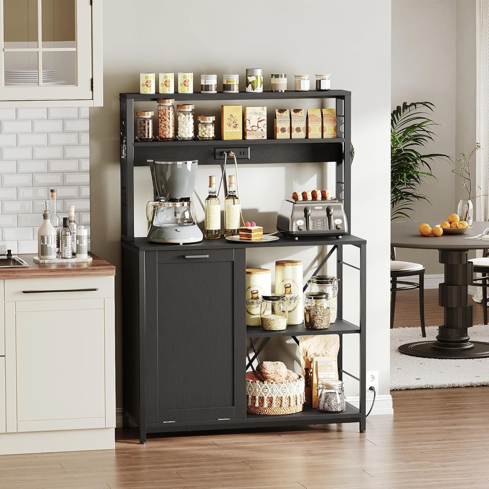 Bakers Rack with Power Outlet, - đánh giá và giá Kitchen Baker
