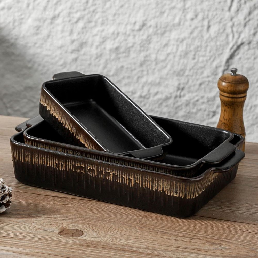 3-Piece Bakeware Set, 20x30 cm - đánh giá và giá Kitchen Baking Pan Set