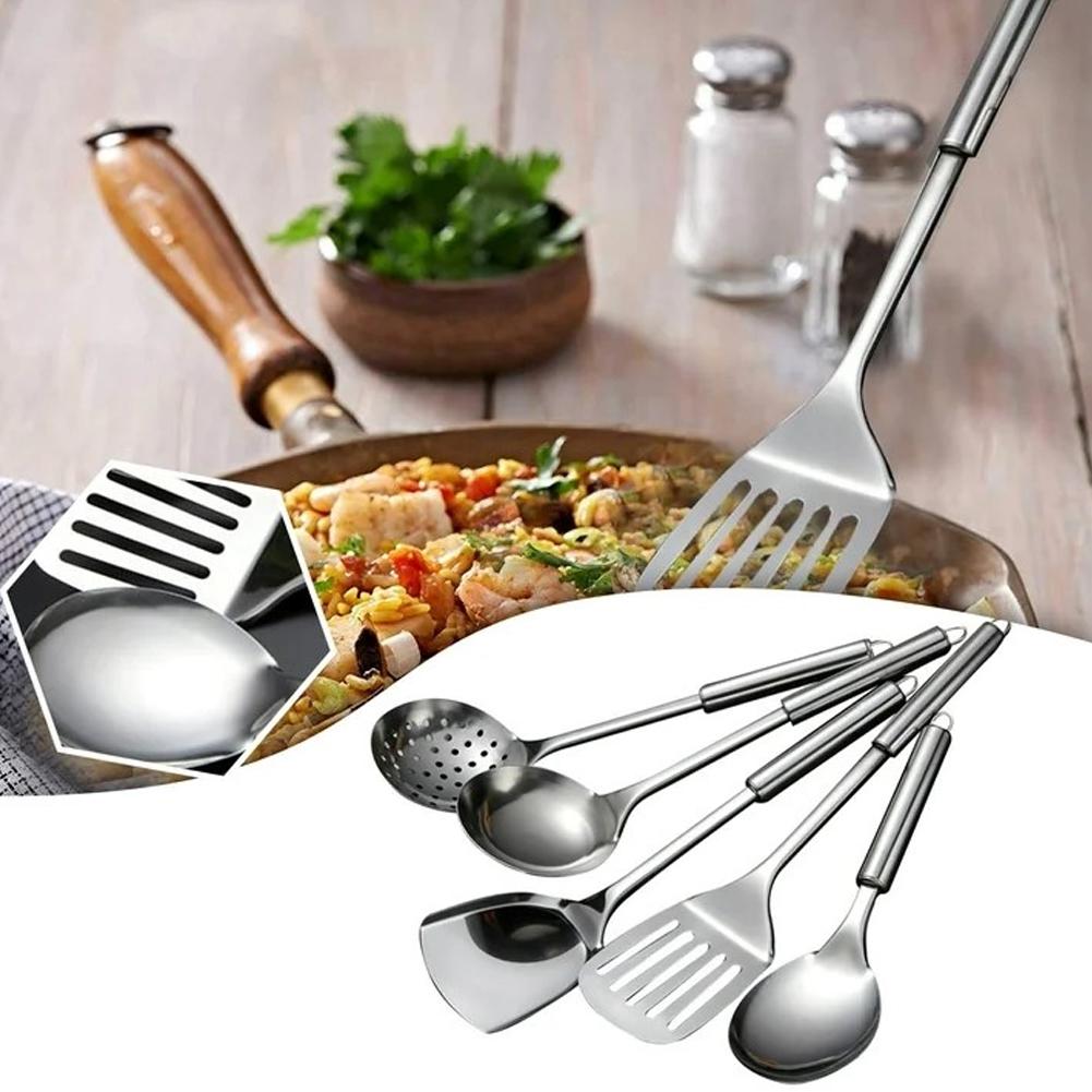 5PCS/SET Stainless Steel Pract - đánh giá và giá Offset Spatula Set