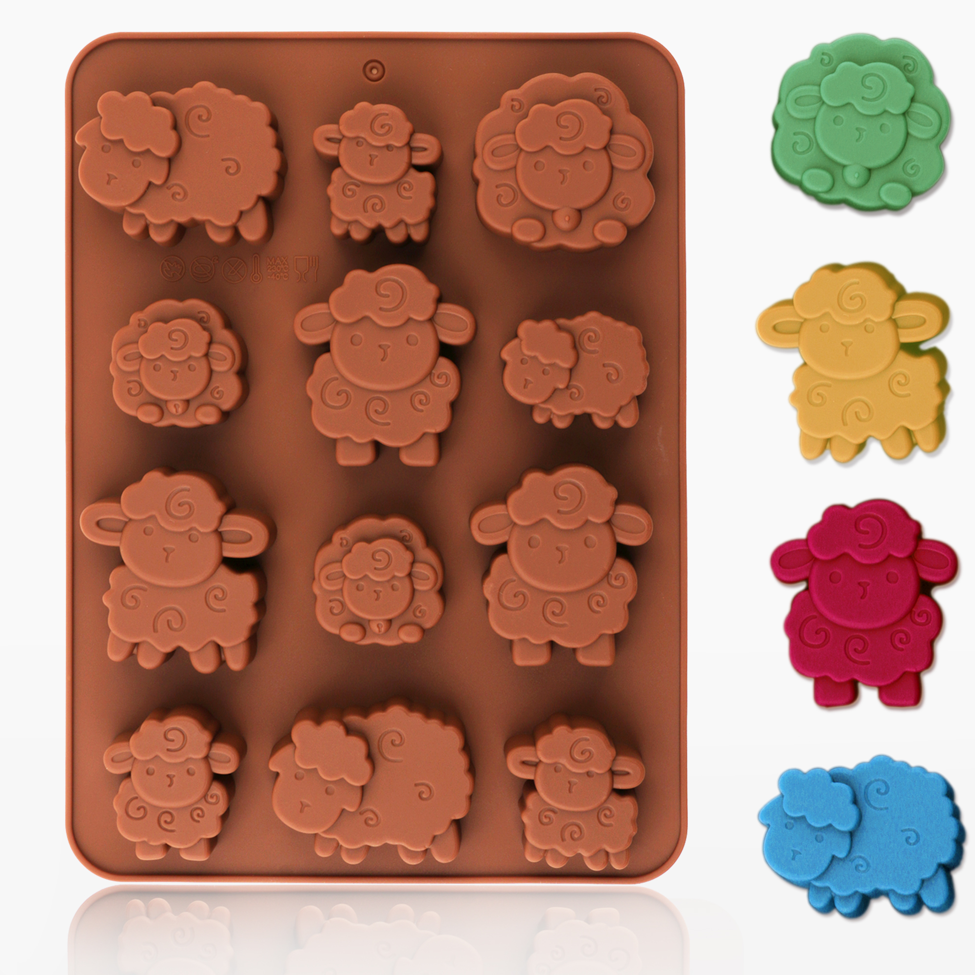 1pack silicone Eid lamb candy  - đánh giá và giá Kitchen Baking Molds
