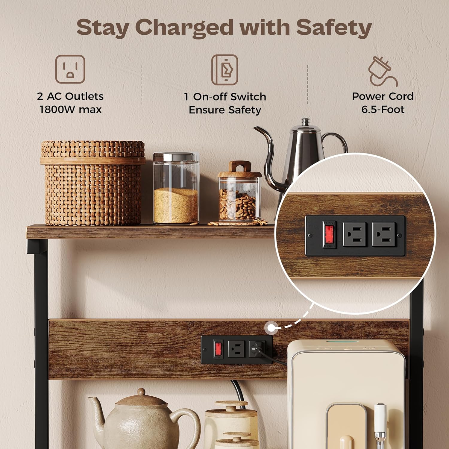 SUPERJARE Kitchen Bakers Rack  - đánh giá và giá Kitchen Baker