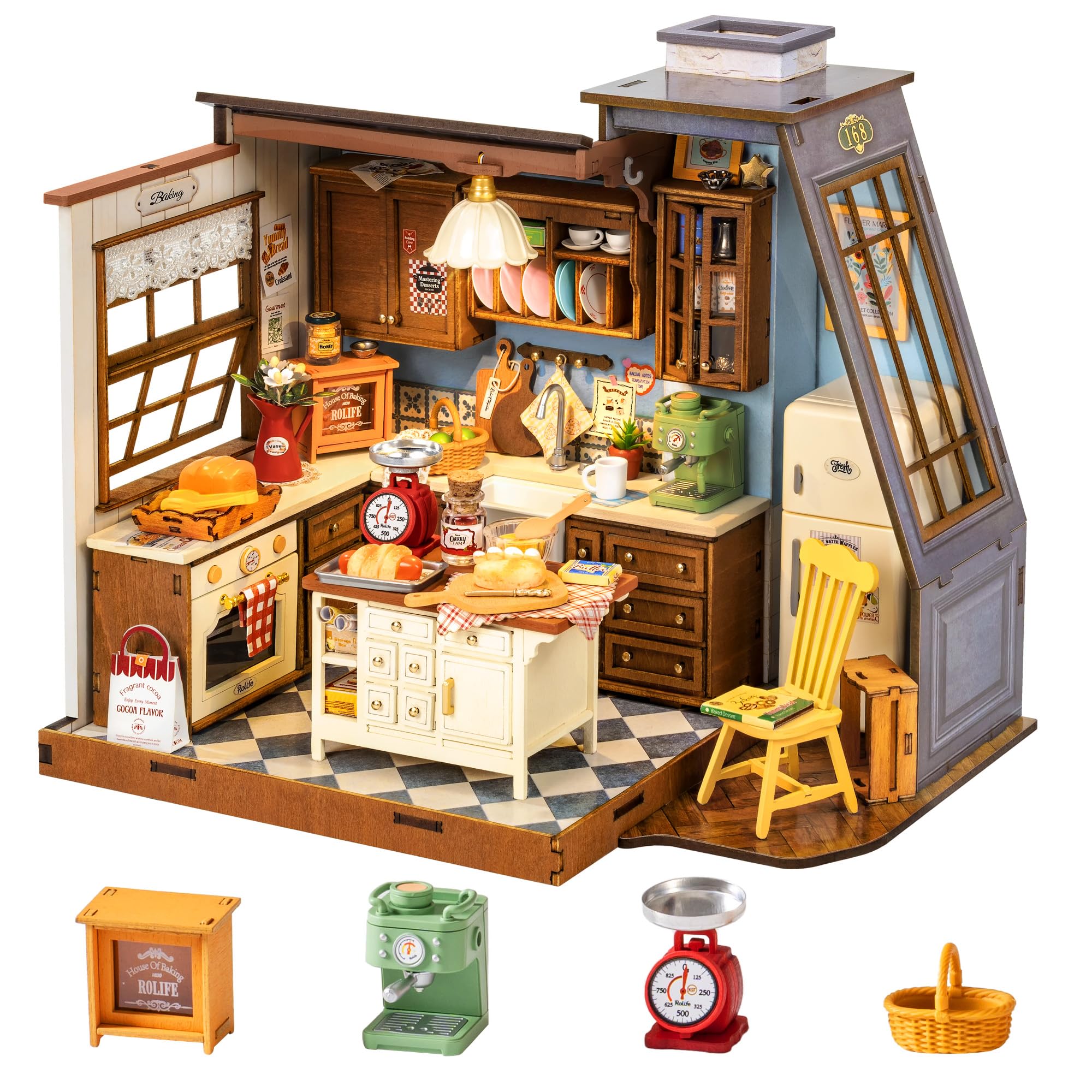Rolife DIY Miniature House Kit - đánh giá và giá Baking Kitchen Rolife