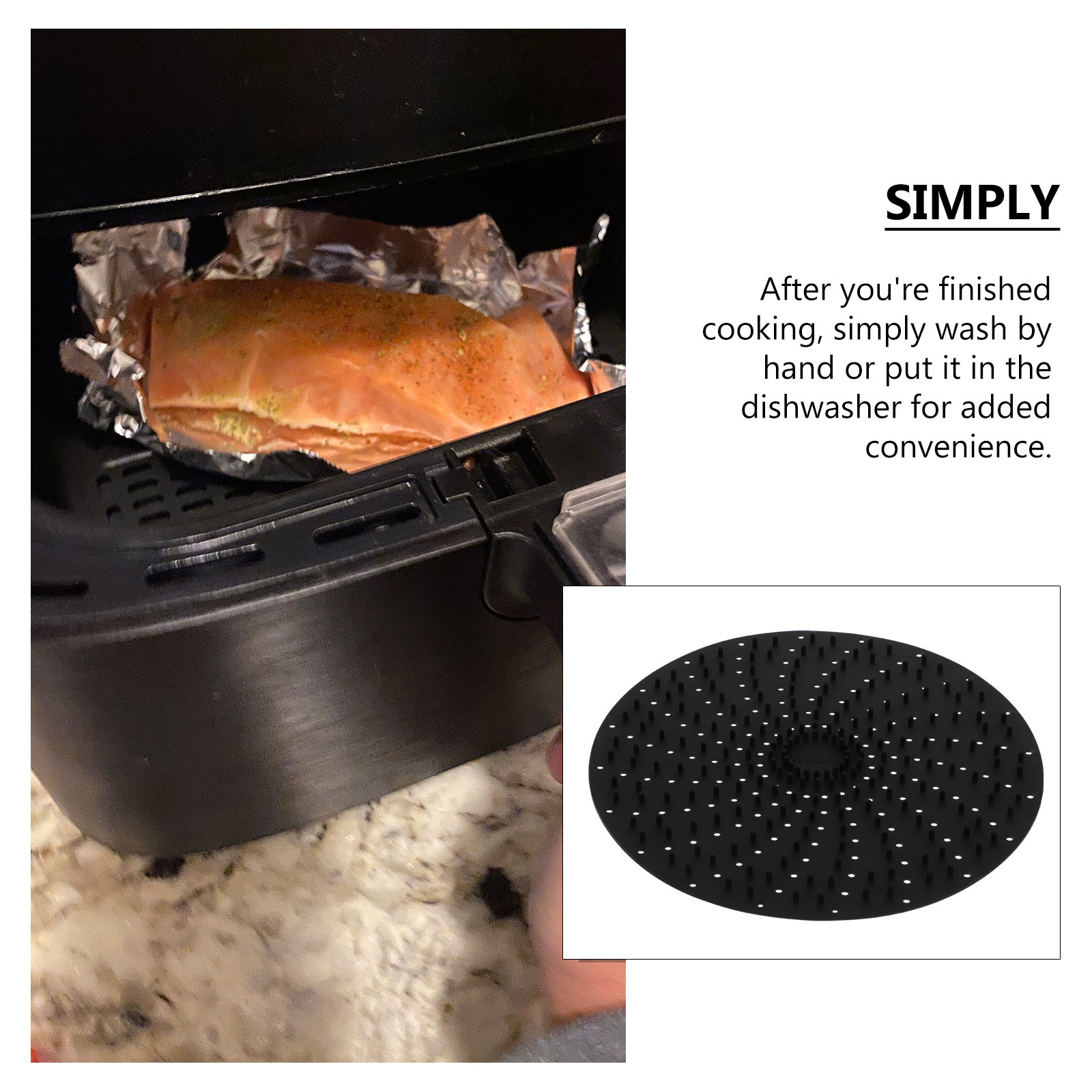 1Pcs Silicone Air Fryer Mat Re - đánh giá và giá Kitchen Baking Mat
