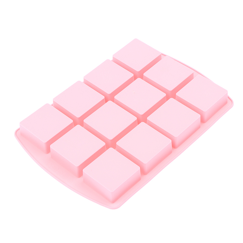 *1Pcs 12-Cavity Square Silicon - đánh giá và giá Kitchen Baking Molds