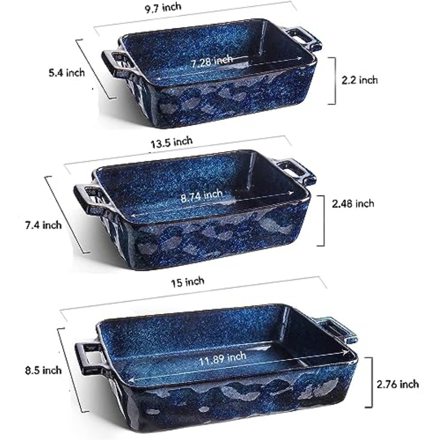 Ceramic Bakeware Set Porcelain - đánh giá và giá Kitchen Baking Pan Set